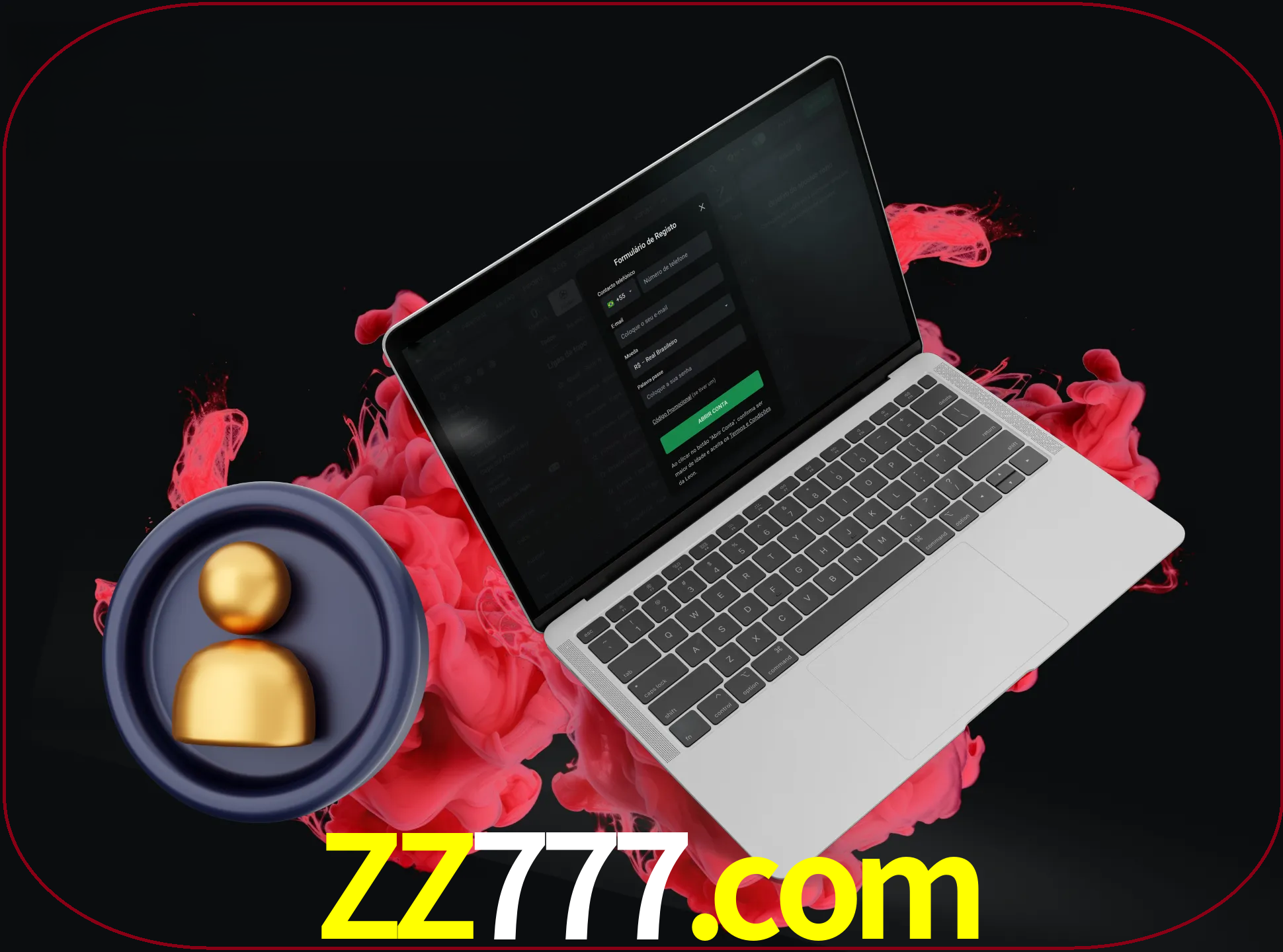 No cabeçalho do site zz777, clique no botão que o levará a um formulário especial onde terá de introduzir as suas informações actuais.
