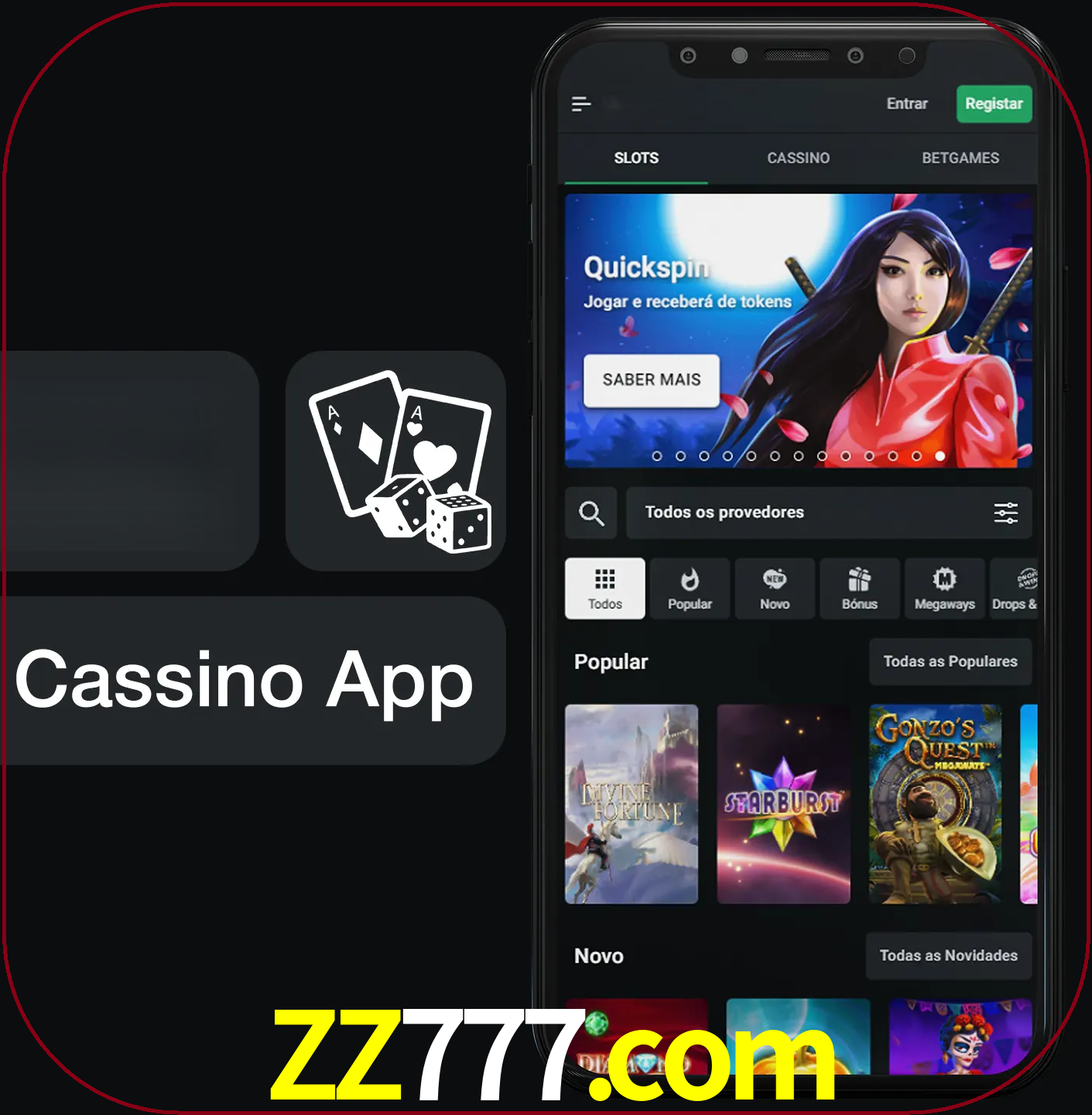 Jogue jogos de cassino e ganhe.